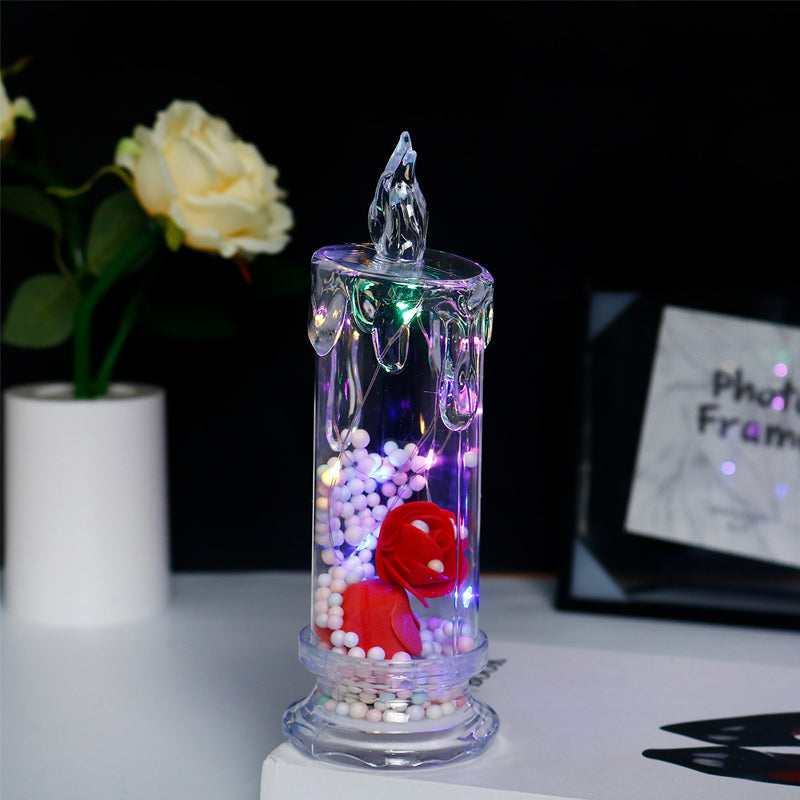 ✨ Eternal Glow Rose Candle – Where Light Meets Love 🌹💡