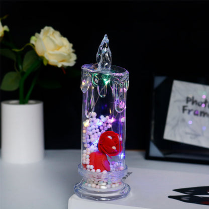✨ Eternal Glow Rose Candle – Where Light Meets Love 🌹💡