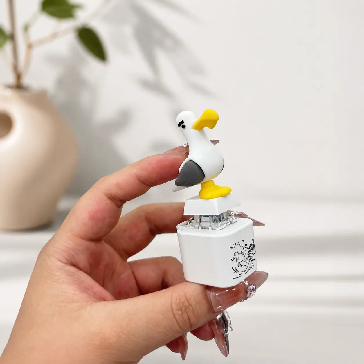 Seagull MINE! Button Keyring – Real Sound & LED Light
