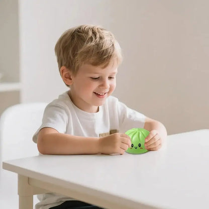 🔥Glittery Dumpling Squeeze Toy – A Cute Fidget Toy for Stress Relief, with a Steamer