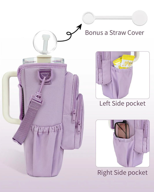 Sac à bandoulière réglable avec porte-gobelet isotherme pour 40 o