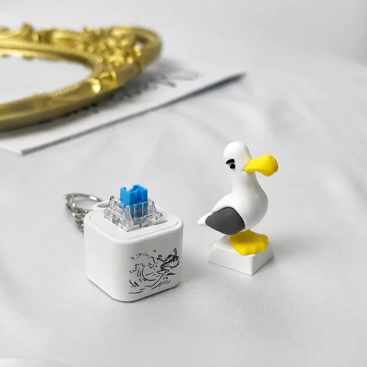 Seagull MINE! Button Keyring – Real Sound & LED Light