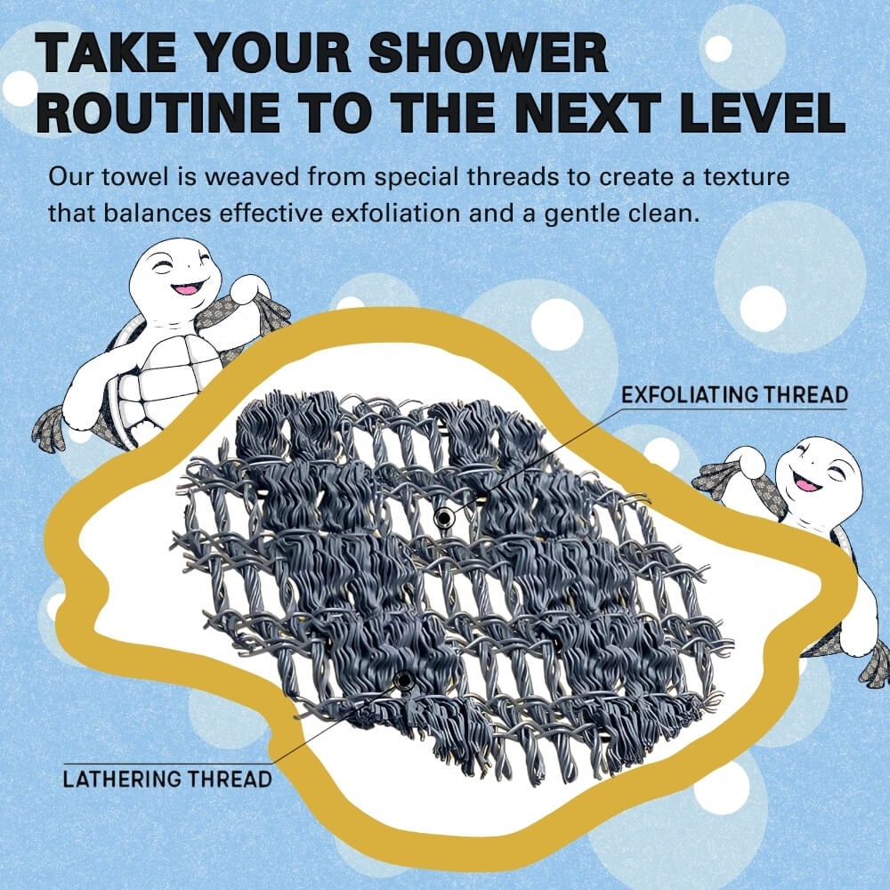 🧼Exfoliating antibacterial shower towel🚿