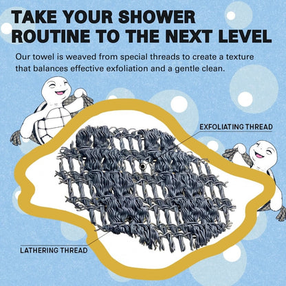🧼Exfoliating antibacterial shower towel🚿