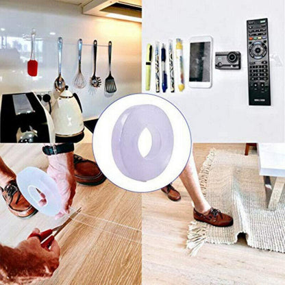 🎊Non-marking washable double-sided adhesive tape/transparent nano double-sided adhesive