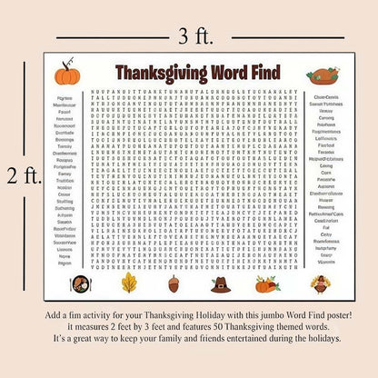 Jumbo Word  Search Poster
