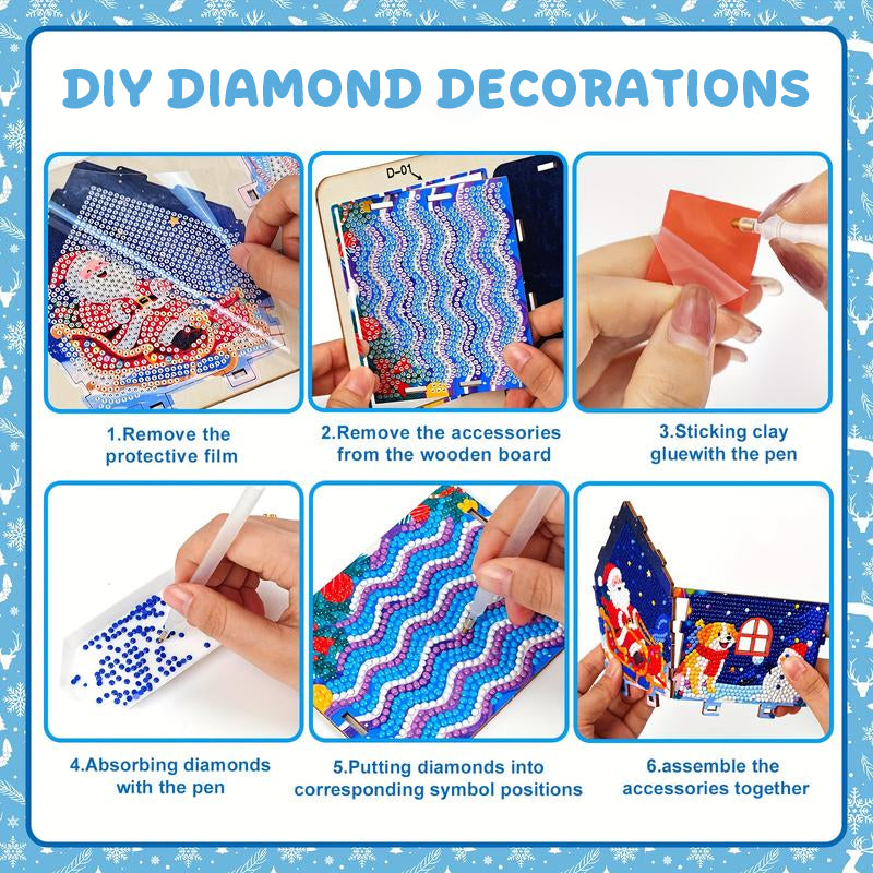 Gingerbread Snowman House Diamond Painting