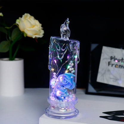✨ Eternal Glow Rose Candle – Where Light Meets Love 🌹💡