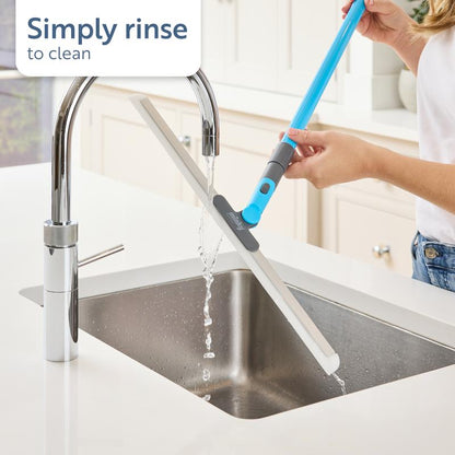 🧼LAST DAY SALE: 💥Buy 1 Get 1 Free—Only £14.99! 🔥🔥Minky Flexi Edge Sweeper: Multi-Surface Cleaning for Floors, Carpets & Windows