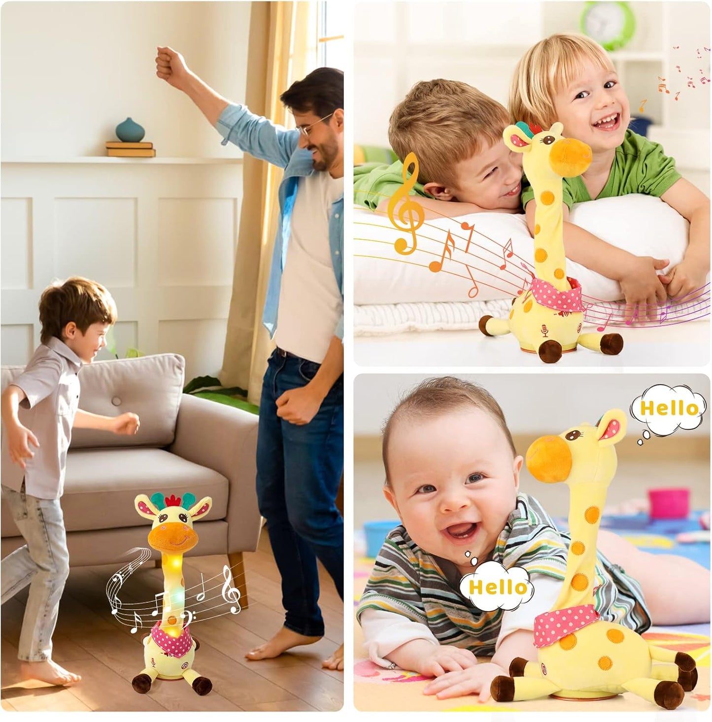 ⏰50% discount🎉 Best-selling musical giraffe toy – sings, dances, and repeats what you say! 🦒🎵