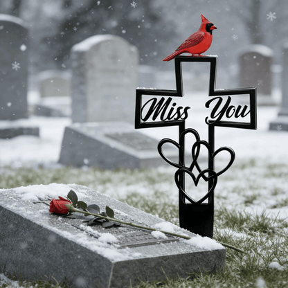 🐦LAST DAY SALE -💖Metal Cemetery Memorial Plaque for Remembrance✝️