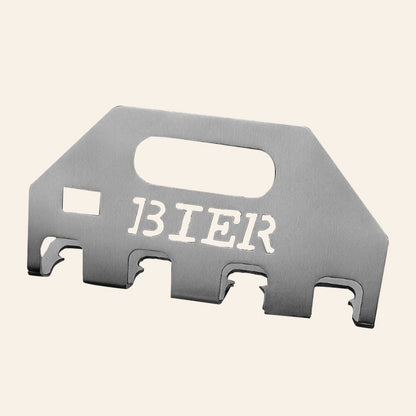 The Quad beer opener and carrier