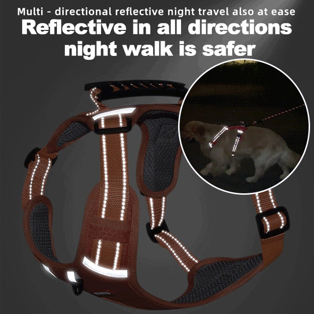 🔥 50% BLACK FRIDAY SALE! 🐕‍🦺 Dog harness with pull protection 🐾 No more jerking on the leash