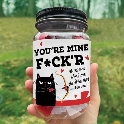 🏹❤️ Funny Valentine’s Day Jar 😻Tell Them You Luv ’Em — With 48 Badass Quotes 🎁Ready to gift — no wrapping stress!