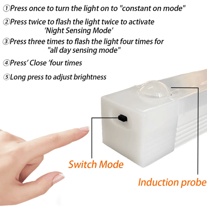 🔥Limited time offer - rechargeable LED lamp, no drilling required, smart sensor, magnetic