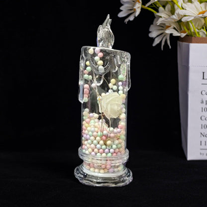 ✨ Eternal Glow Rose Candle – Where Light Meets Love 🌹💡
