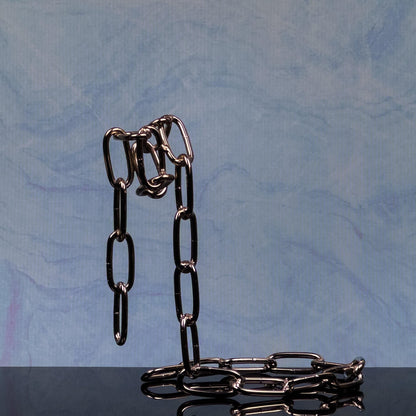 Metal Chain Link Wine Bottle Holder