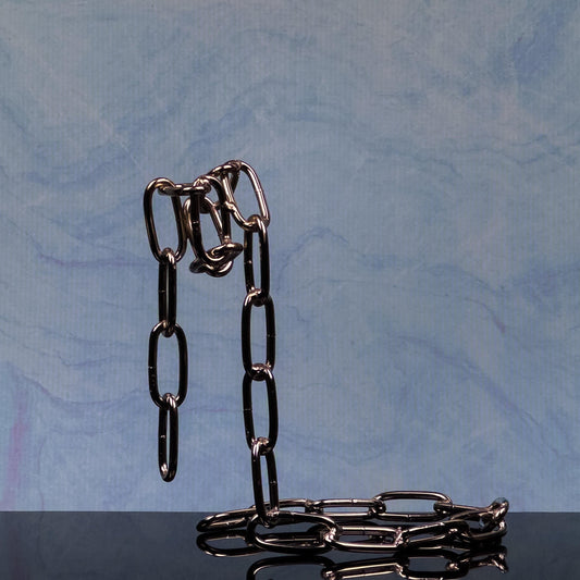 Metal Chain Link Wine Bottle Holder