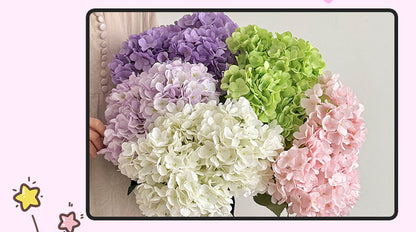 Artificial hydrangeas