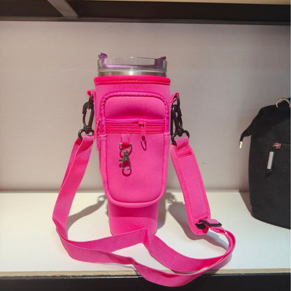 Sac à bandoulière réglable avec porte-gobelet isotherme pour 40 o