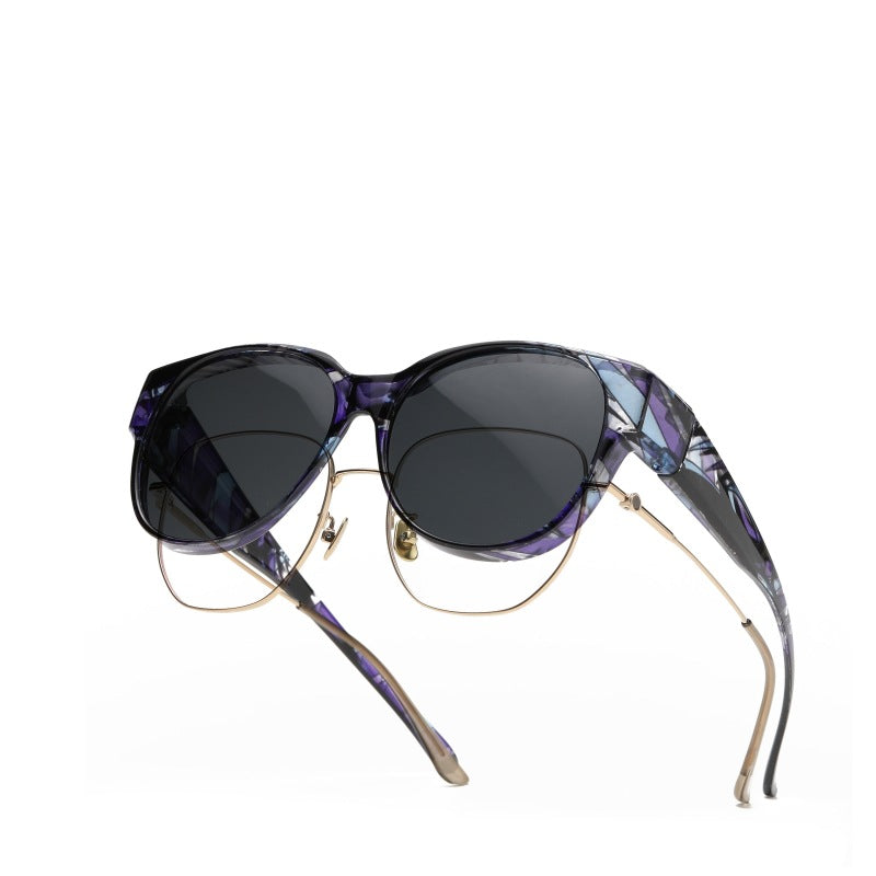 🔥🚀🕶New oversized cat-eye sunglasses with polarised lenses and UV400 protection