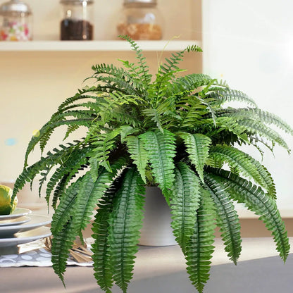 🌱 UV-resistant, lifelike artificial Boston fern
