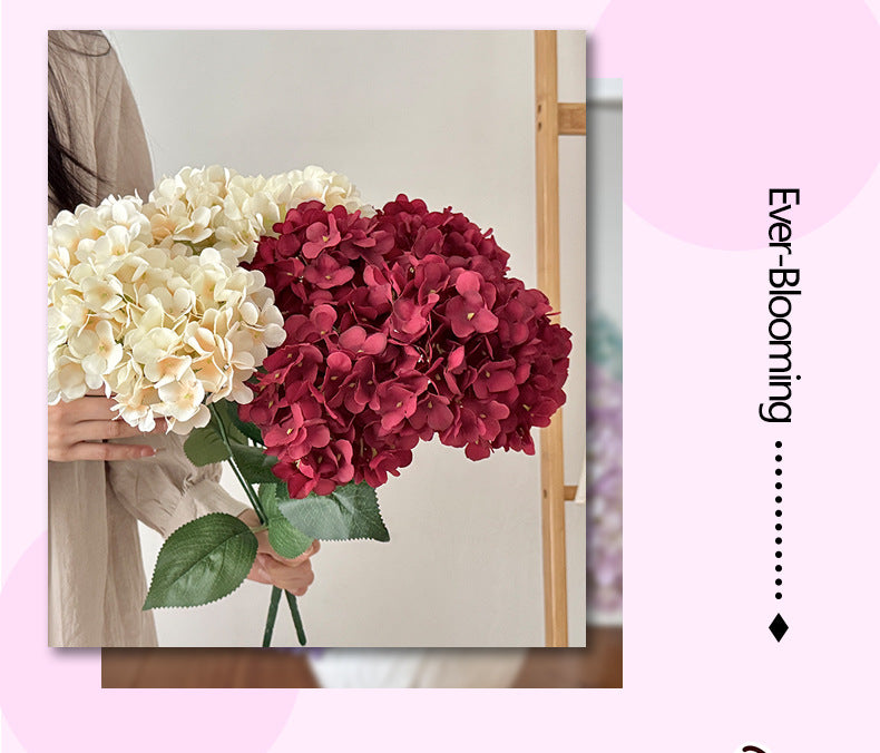 Artificial hydrangeas