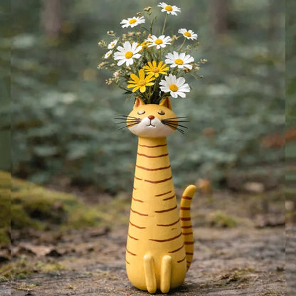😻 Handmade quirky cat vase