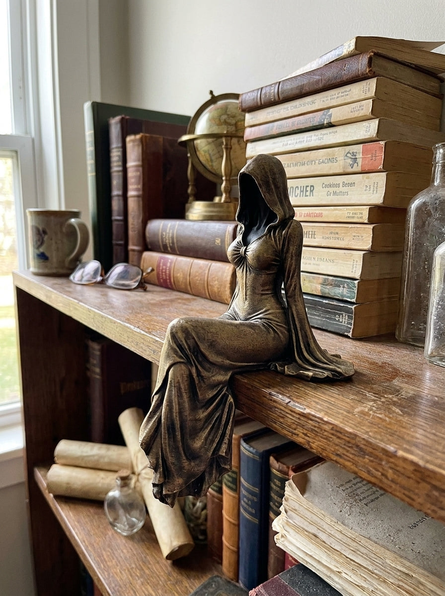 Lady Reaper - Ethereal Hooded Figure Sculpture