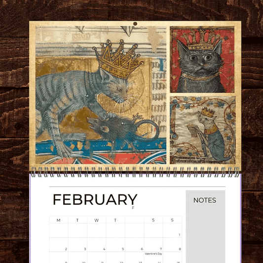 🐱Medieval Cats with Crowns Calendar 2026