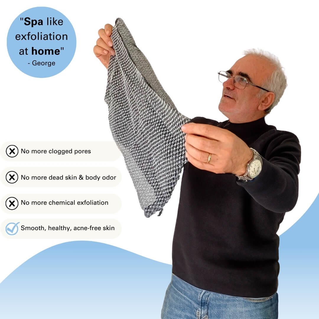 🧼Exfoliating antibacterial shower towel🚿