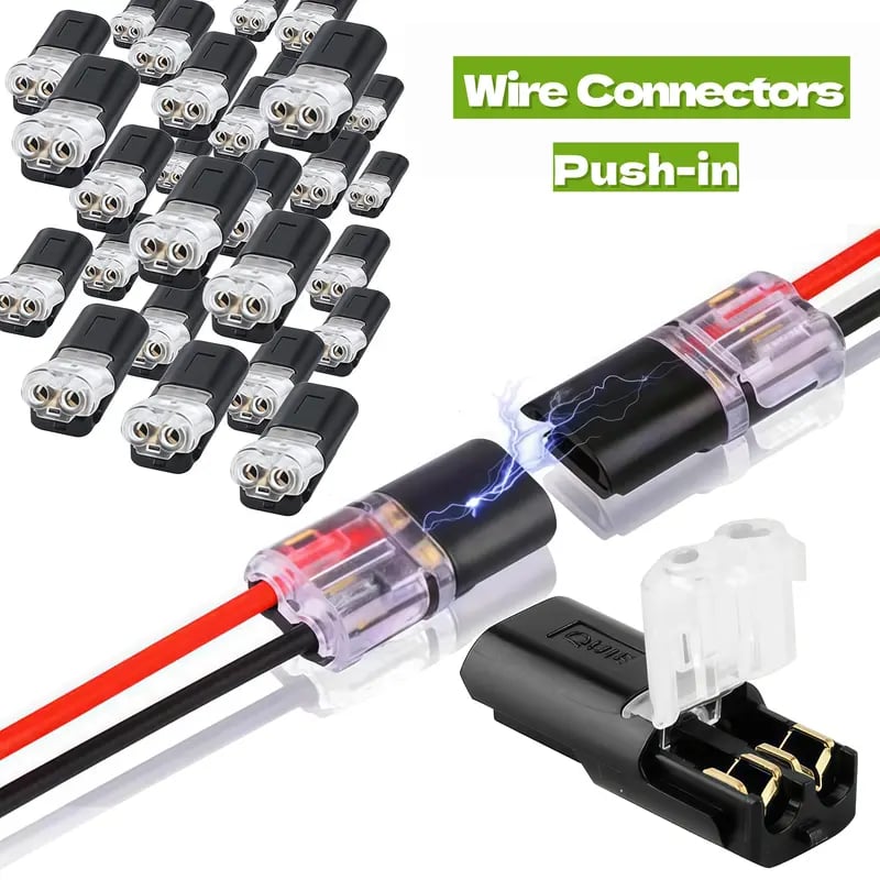 Double wire connector LED light strip connector 2 Pi