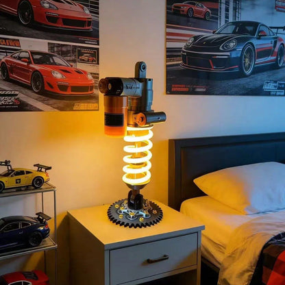 🎁Father's Day Limited Sale🔥Inspired Suspension Shock Absorber Lamp - Adjustable LED Light for Gamers & Car Enthusiasts(⏰Free Shipping)