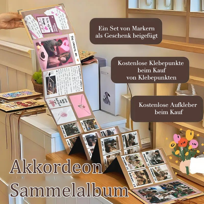 ✨The memory keeper: 230 cm foldable scrapbook album