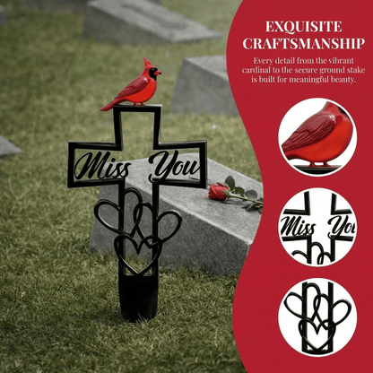 🐦LAST DAY SALE -💖Metal Cemetery Memorial Plaque for Remembrance✝️