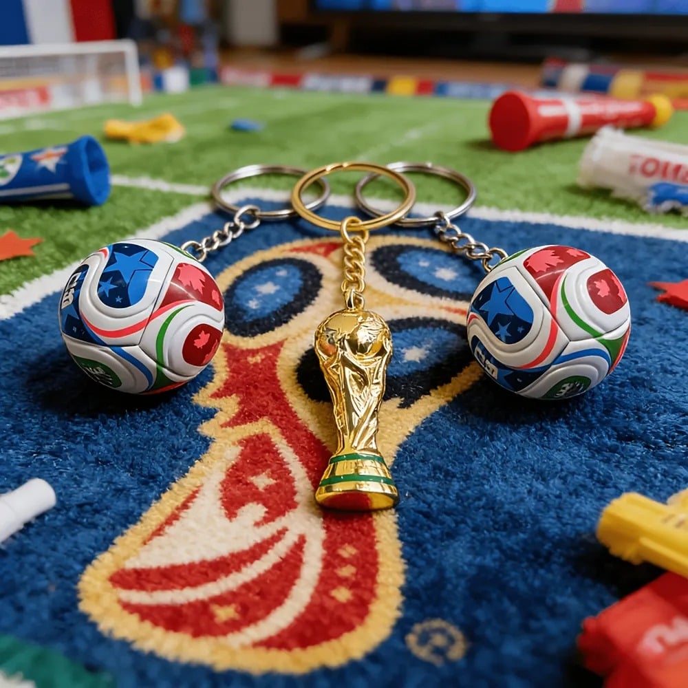 2026 FIFA World Cup USA-MEX-CAN Keychain: Carry the Spirit of the Game Everywhere ✨