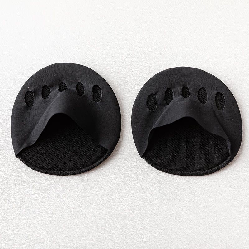 👠✨ Five-Toe Forefoot Pads for Women | Shock-Absorbing Insoles for High Heels | Black/Beige