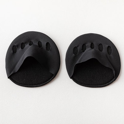 👠✨ Five-Toe Forefoot Pads for Women | Shock-Absorbing Insoles for High Heels | Black/Beige