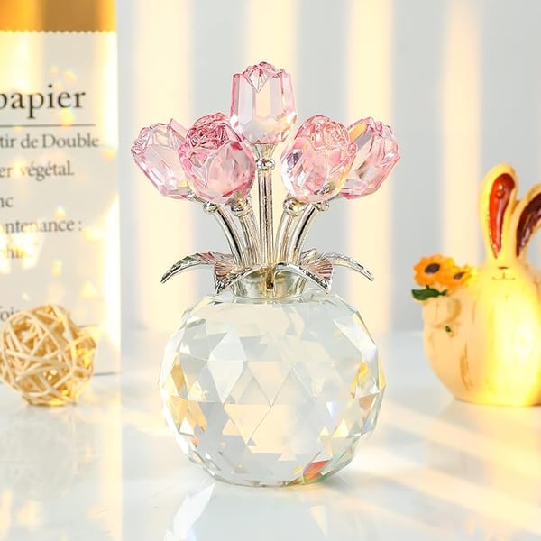 🌈✨ Crystal Flower Prism Vase ✨🌈