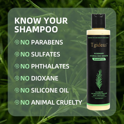 Tgideas Organic Rosemary Hair Growth Shampo