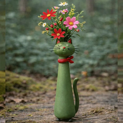😻 Handmade quirky cat vase