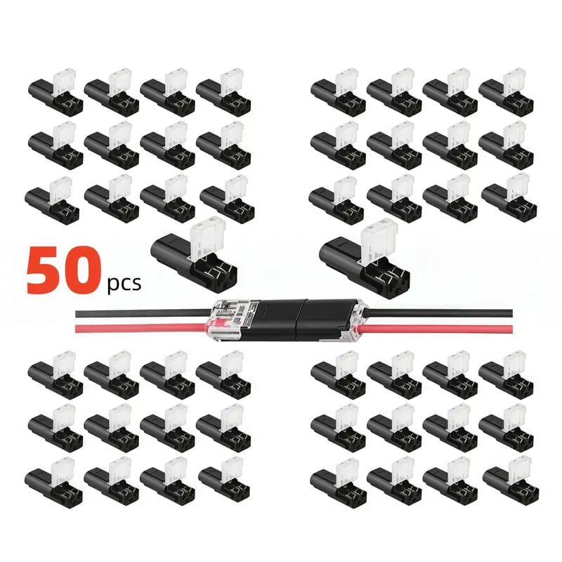 Double wire connector LED light strip connector 2 Pi