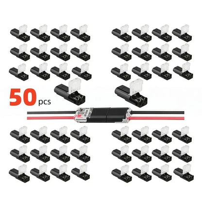 Double wire connector LED light strip connector 2 Pi