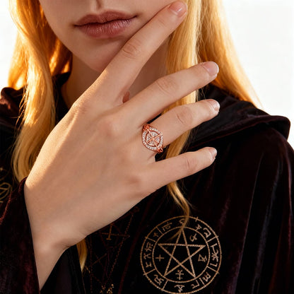 🔮💍Handcrafted protective ring ‘Witch's Return Knot’💞Protect your lov