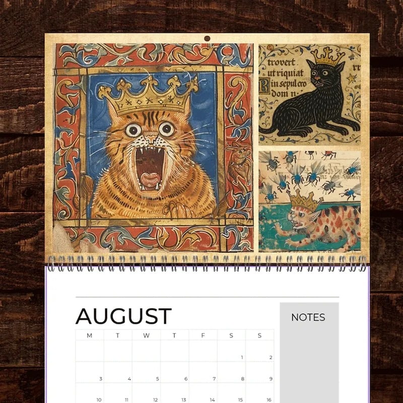 🐱Medieval Cats with Crowns Calendar 2026