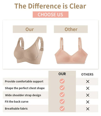 🎁Last day: buy 1, get 3 packs🔥Super supportive bra | Push-up bra without underwire👍No more sagging breast