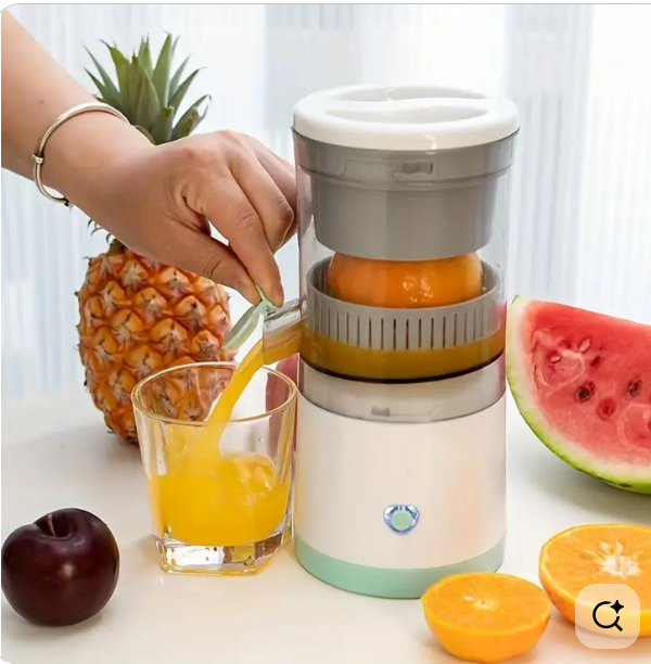 Electric Citrus Juicer | Portable and Rechargable | One Step Operation | Fresh Juice In Seconds