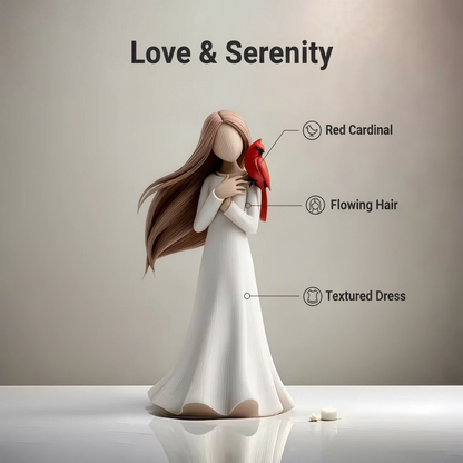 🔥Hot Sale  -✨Cardinal Remembrance Love and Serenity Figurine❤️Serene Desk Companion🙏