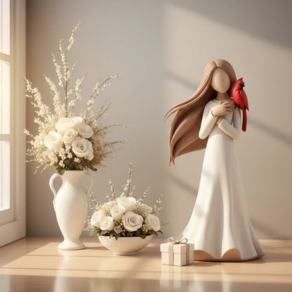 🔥Hot Sale  -✨Cardinal Remembrance Love and Serenity Figurine❤️Serene Desk Companion🙏