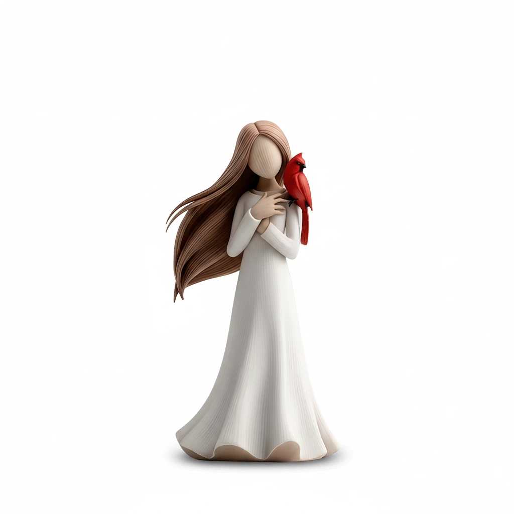 🔥Hot Sale  -✨Cardinal Remembrance Love and Serenity Figurine❤️Serene Desk Companion🙏